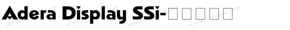 Adera Display SSi字体转换